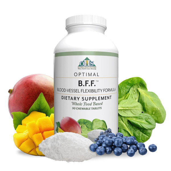 Optimal Health Systems BFF Chewable | Blood-Vessel Flexibility Formula | Circulation & Oxygen Flow Supplement | Nitric Oxide Boost | 50+ Powerful Ingredients | 90 Tablets
