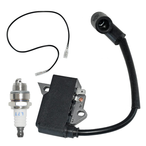 Partman Ignition Coil Assembly with Spark Plug fit for Husqvarna 125B 125BX 125BVX Blower,for RedMax HB280 HB281 Blower,for Jonsered B2126 BV2126 Blower Repalce 585836101 545108101