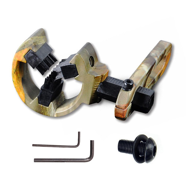 - QI HUO JU - Archery Arrow Rest Whisker Brush Biscuit Capture Arrow Rest for Compound Bow/Recurve Bow Hunting Targeting Right & Left Hand (Camo)