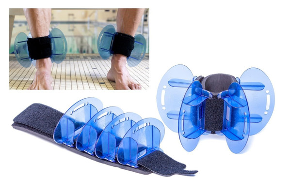 Aqualogix High Resistance Hybrid Aquatic Exercise Fin Set - Blue | Aquatic Cuffs | Quick Start Guide | Leg Water Weights | Strength & Swim Training | Exercise Equipment for Pools | Pair (HRPCFIN) Aqualogix High Resistance Hybrid Aquatic Exercise Fin Set - Blue | Aquatic Cuffs | Quick Start Guide | Leg Water Weights | Strength & Swim Training | Exercise Equipment for Pools | Pair (HRPCFIN)