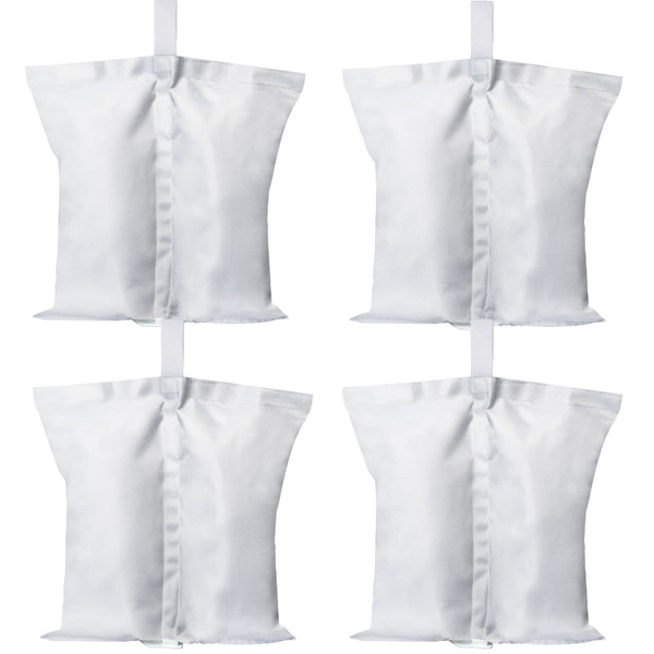 ABCCANOPY Canopy Weights 150 LBS Tent Sand Bags,4pcs-Pack (White)