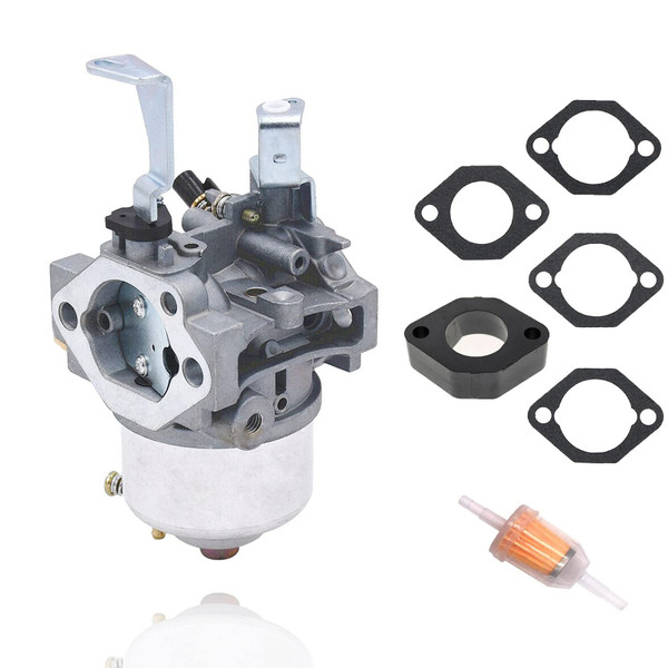 Carburetor 715670, 715442, 715312, 715318, 715505, 715671 Carb Replacement Fit for Lawn Mower Engine 185432, 185437, 185432-0242-E1 (With 4 Gaskets + Spacer + Fuel Filter)