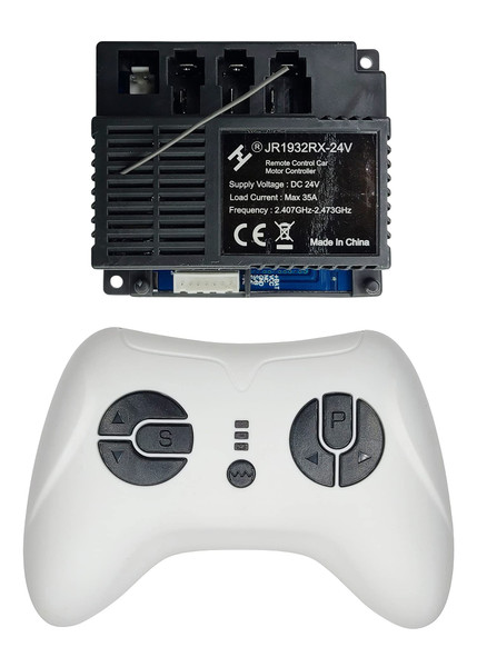 2.4G Bluetooth Remote Control and JR1932RX-24V Receiver Control Box Mother Board for Kids Powered Wheels Children Ride On Car Replacement Parts