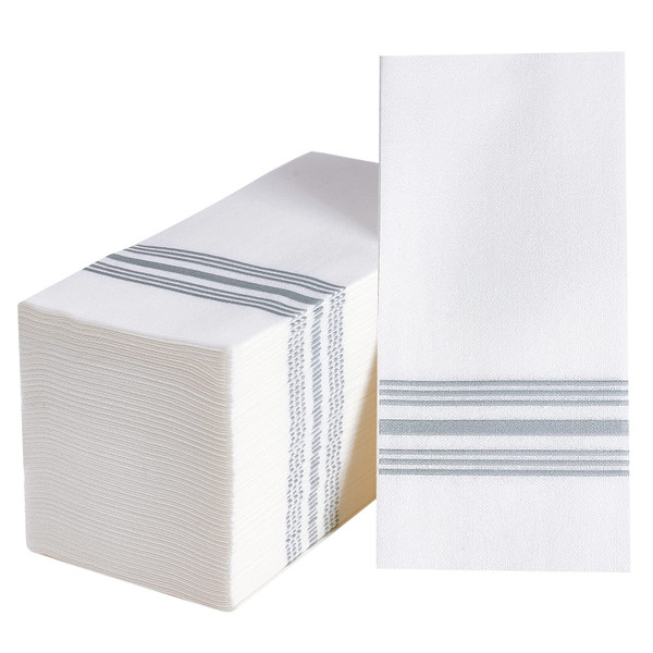 Vplus 150 PACK Guest Towels Disposable Bathroom, Decorative Bathroom Napkins, Soft, and Absorbent Disposable Paper Hand Towel for Dinners, Kitchen, Parties, Weddings, Christmas Party
