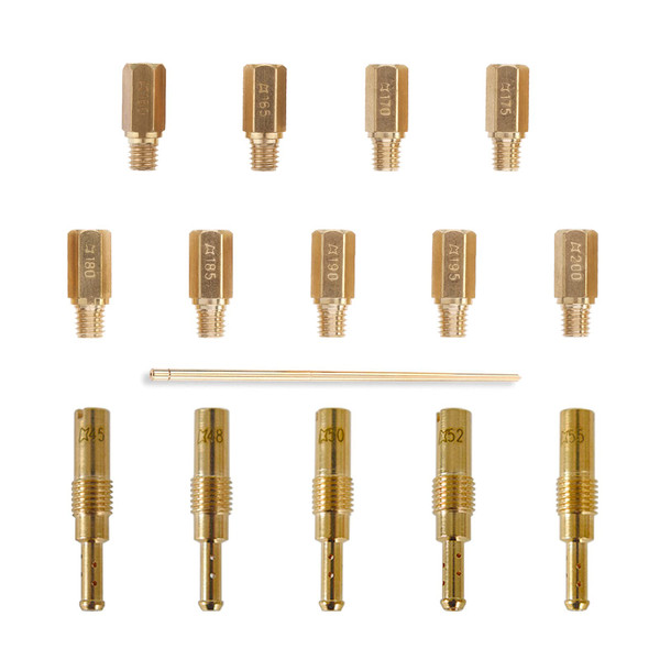 Jet Kits for HONDA TRX450R TRX450ER CRF450R CRF450X & Kawasaki KLX450R KX450F Main Jets (#160 165 170 175 180 185 190 195 200)/Pilot Jets (#45 48 50 52 55)/Needle