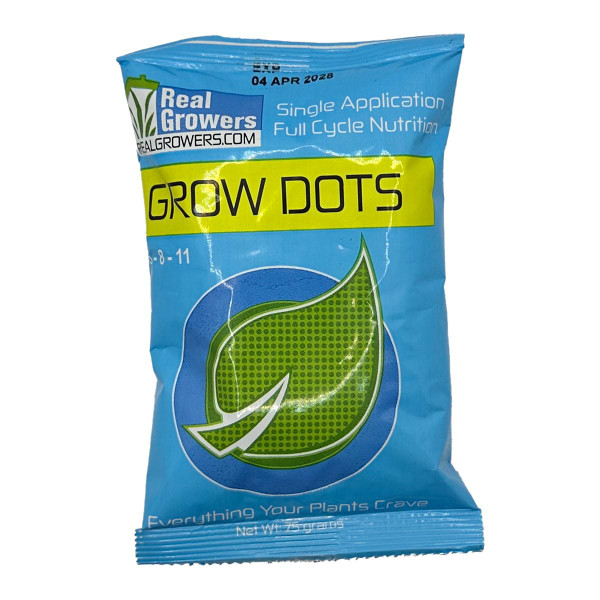 Grow Dots Plant Food, Single-Application, Programmed-Release Plant Nutrient Fertilizer (75g)