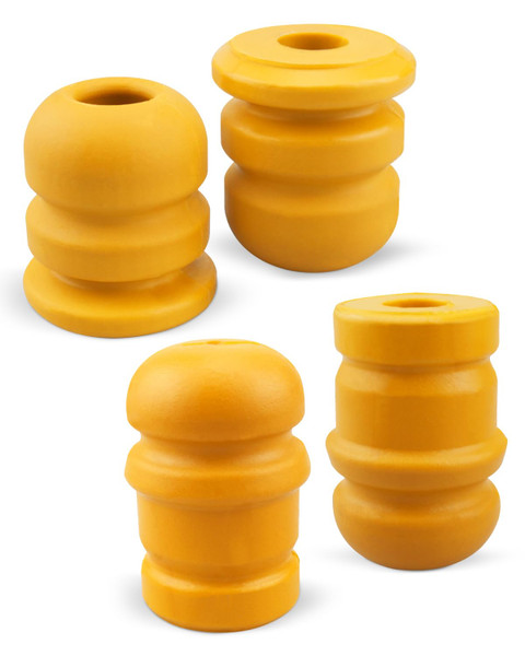 JUWEVAZU 2 Pair Front and Rear Bump Stops Fit for Jeep Wrangler JK 2007-2018, Upper Suspension Jounce Control Arm Bumpers, Replace 52060423AB 52060428AB