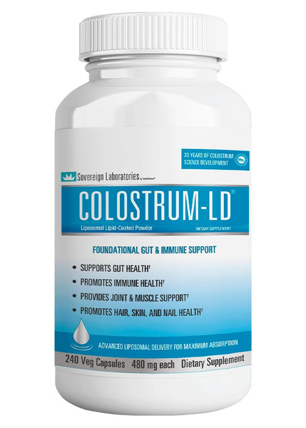 Colostrum-LD Capsules Colostrum with Liposomal Delivery - High Absorption - 240 Capsules