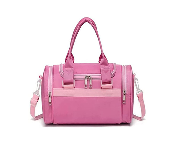 WVMKOR Kids Ballerina Dance Bag for Girls, Mini Size for Ballet,Dance Recitals,Weekend Overnight, Short Trips,Carry-on Size.