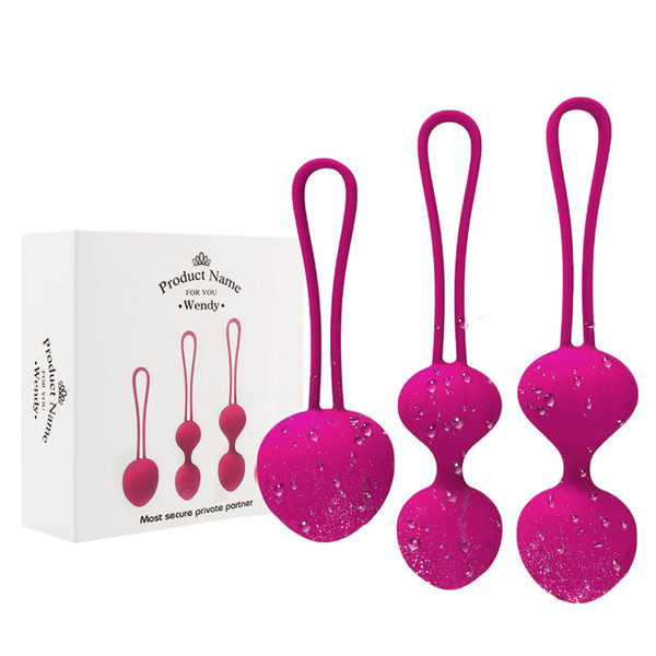 Kegel Ball Kit Massager Benwa Ball for Female Pelvic Floor Exercise Kegel Exercise Weightlifting Kit Doctor Suggested for Bladder Control Rose