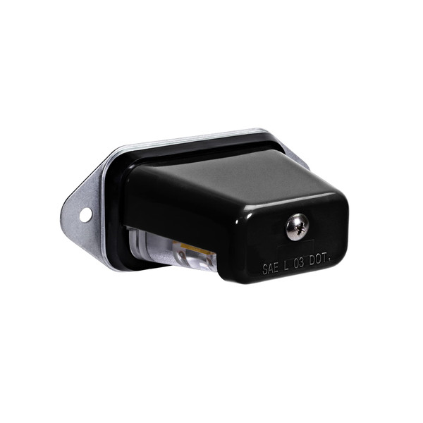 TRUE MODS Black LED License Plate Light for Boat Trailer [Surface Mount] [DOT FMVSS 108] [SAE L] [Waterproof] [12V DC] Universal Submersible Tag Lamp for Auto Work Utility Flat Bed Box Semi Truck RV