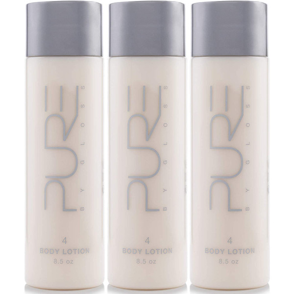 Pure By Gloss Body Lotion – Fresh Lemon Scent – for All Skin Types – Cruelty Free and Paraben Free – Luxurious Moisturizing, Softening & Smoothing Formula – for Men, Women, Kids – 8.5oz Each – 3 Pack