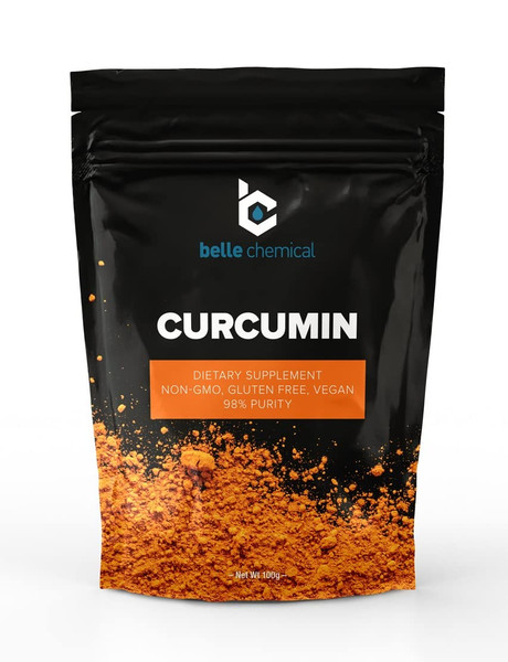 Belle Chemical 98% Pure Curcumin Powder (98% Curcuminoids) (100 Grams)
