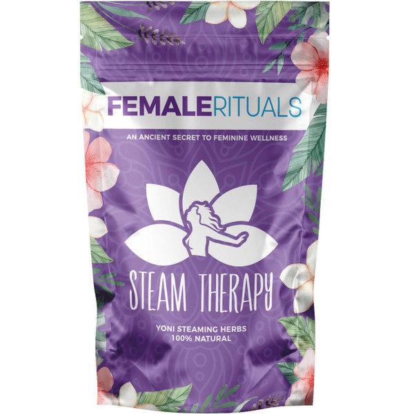 FEMALE RITUALS Yoni Herbs for Steaming (4oz) - Natural Vaginal Steamer to Detox & Cleanse - V Steam at Home Kit for Menstrual Support, Cleanse, PH Balance & Dryness - Gentle V Steam Treatment