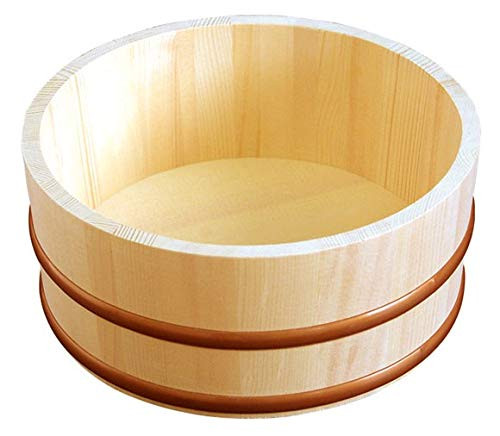 Yamako Natural Wood Made Japanese Bath Bucket 12462
