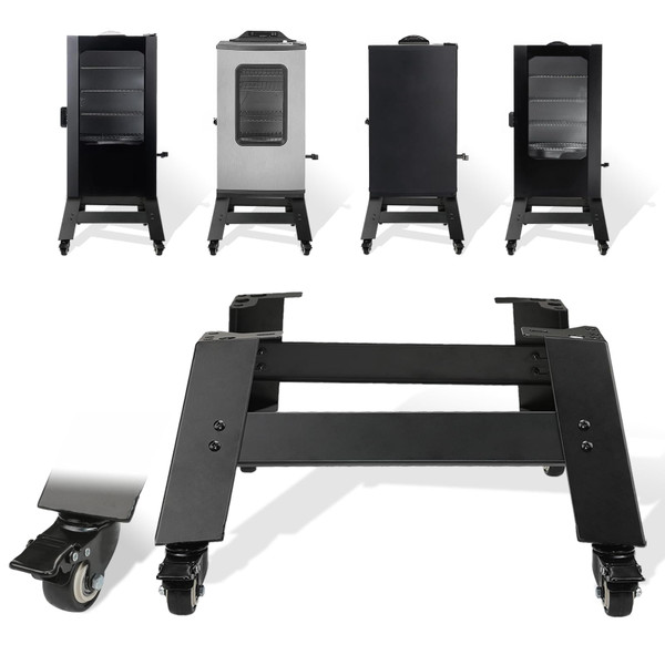 Universal Mobile Stand for Masterbuilt 30 inch & 40 inch Digital Electric Smoker, Universal Leg Extension Kit with Wheels for Masterbuilt Vertical Electric Smoker, Black, All Steel Mobile Stand Base Universal Mobile Stand for Masterbuilt 30 inch & 40 inch Digital Electric Smoker, Universal Leg Extension Kit with Wheels for Masterbuilt Vertical Electric Smoker, Black, All Steel Mobile Stand Base