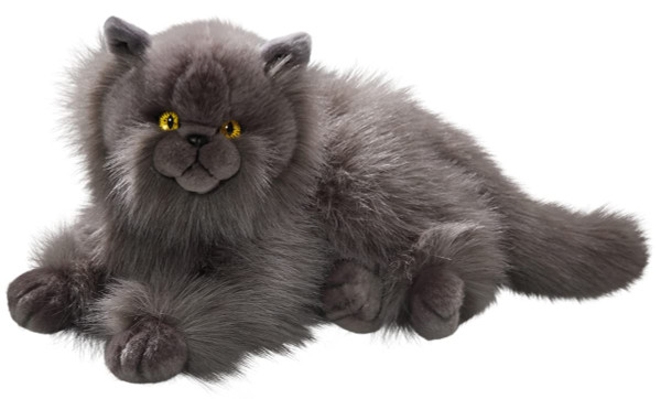 Carl Dick Cat, Persian Gray, 12 inches, 30cm, Plush Toy, Soft Toy, Stuffed Animal 3433
