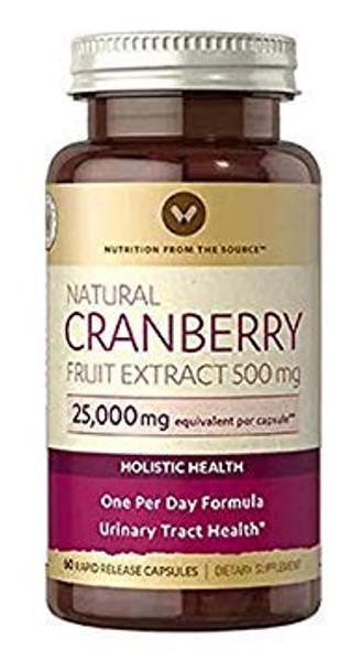 Natural Cranberry Fruit Extract 500mg 60 Rapid Release Capsules