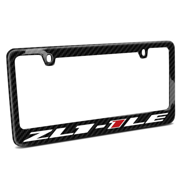 iPick Image Made for Chevrolet Camaro ZL1-1LE Black Real 3K Carbon Fiber Glossy Finish License Plate Frame