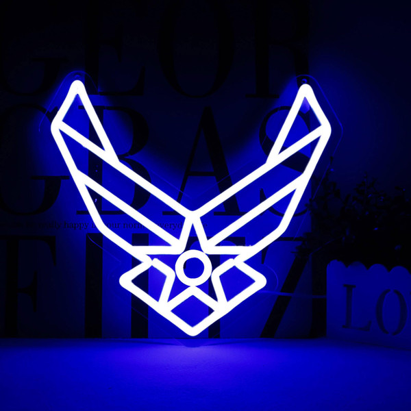 WittyRhE Air Force Wings Neon Signs Veteran Neon Lights Wall Decor for Man Cave Bedroom Bar Army Themed Gift Art for Christmas Party-14.33 x 13 IN-USB Powered-Acrylic WittyRhE Air Force Wings Neon Signs Veteran Neon Lights Wall Decor for Man Cave Bedroom Bar Army Themed Gift Art for Christmas Party-14.33 x 13 IN-USB Powered-Acrylic