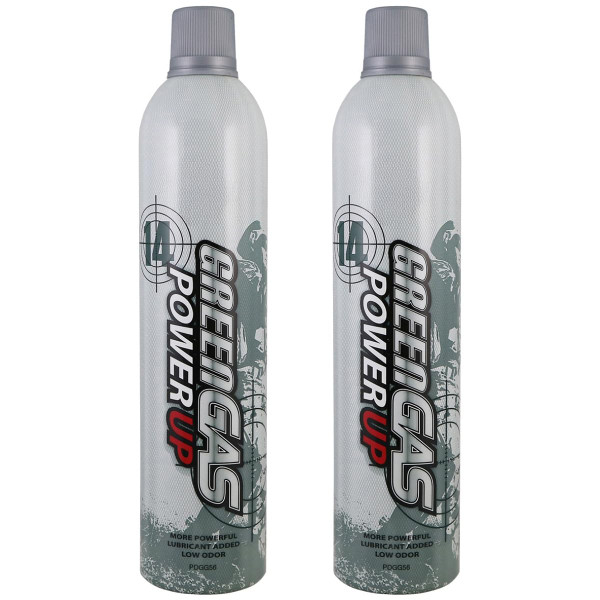 Puff Dino Green Gas Power Up 560ml with Oil Pack of 2