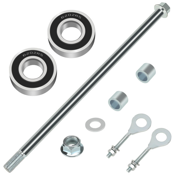 CILOYU 14mm 285mm Mini Bike Rear Axle Nut Kit Compatible with Coleman CT200U-EX 196CC 200CC 6.5HP Gas Powered Mini Bike Powersports Accessories Parts with 6202RS Rear Wheel Bearing 15mm Chain Adjuster CILOYU 14mm 285mm Mini Bike Rear Axle Nut Kit Compatible with Coleman CT200U-EX 196CC 200CC 6.5HP Gas Powered Mini Bike Powersports Accessories Parts with 6202RS Rear Wheel Bearing 15mm Chain Adjuster