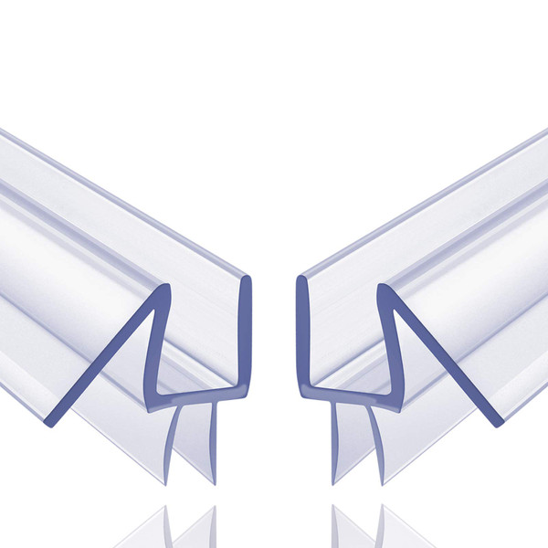 2-Pack Butecare Frameless Shower Door Bottom Seal for Glass Doors – Stop Shower Leaks and Create a Water Barrier (3/8” x 39”)