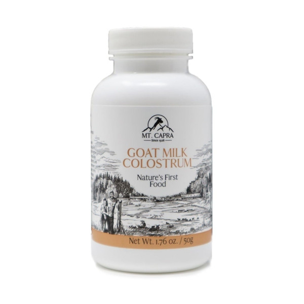 Mt. Capra Goat Milk Colostrum | for Healthy Immune System, Gut, and Athletic Performance | Grass-Fed, High in Immunoglobulins | 17 Servings - 1.76 oz