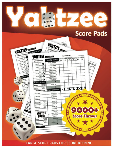 Yatzee Score Pads: Large Print Score Sheets with Size 8.5 x 11 inches for Scorekeeping, Score Book with 130+ Pages Yatzee Score Pads: Large Print Score Sheets with Size 8.5 x 11 inches for Scorekeeping, Score Book with 130+ Pages