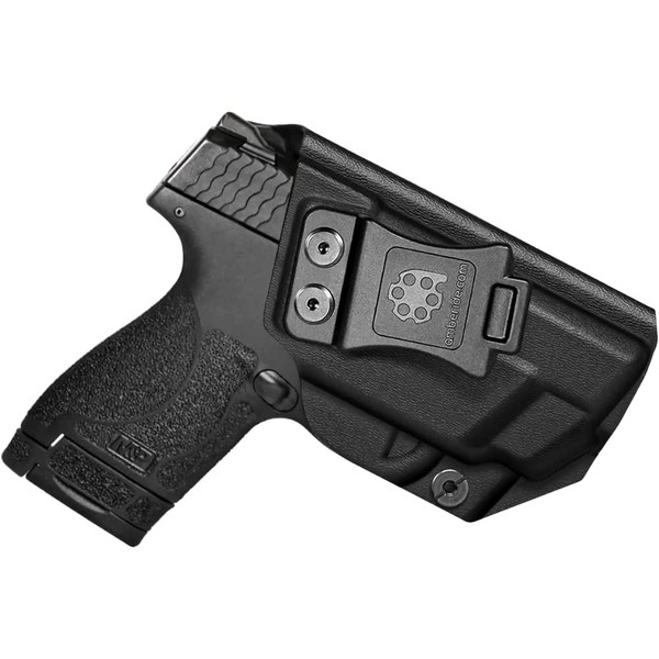 S&W M&P Shield M2.0 Integrated Crimson Trace Holster IWB Kydex Holster Fit: M&P Shield M2.0 with CT Laser 9mm/.40 – Inside Waistband Concealed Carry – Adj. Cant & 'Posi-Click' Retention – US Made