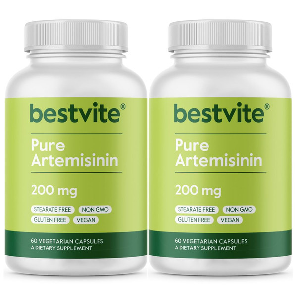 BESTVITE Artemisinin 200mg (120 Vegetarian Capsules) (2-Pack) - No Stearates - No Flow Agents - Vegan - Gluten Free - Non GMO