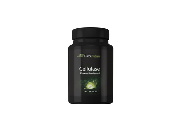 PuraDyme - Cellulase Enzyme Supplement, Supports Digestive Health, 180 Capsules