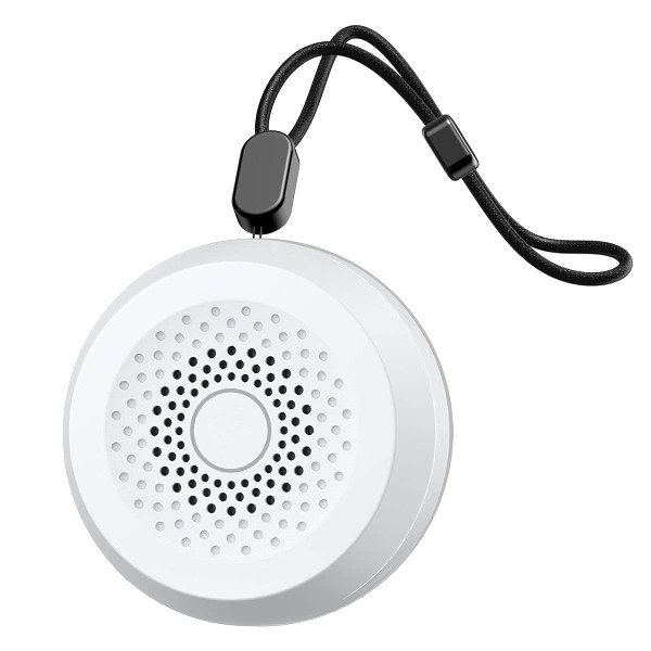 Sleepbox Sound White Noise Machine with 25 Soothing Sounds and 32 Volume Levels with Portable Hanging Rope and Headphone Jack Built-in Battery 4 Timer and Memory Function Suitable for Baby Kids Adults