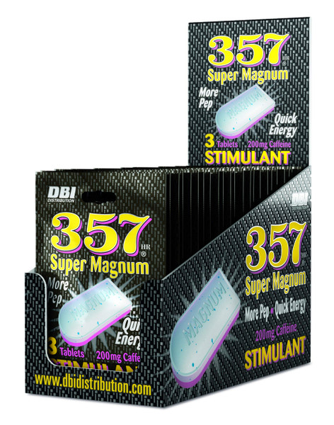 357 HR Magnum Super Magnum Stimulant with 200 Milligrams of Caffeine, 24 Packets