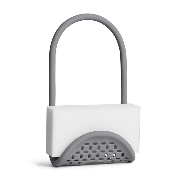 UMBRA Sling Kitchen Sink Accessory, Single-Sided Sponge Holder, Charcoal