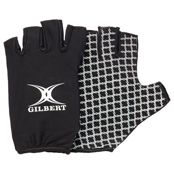 Gilbert International Rugby Gloves, Black