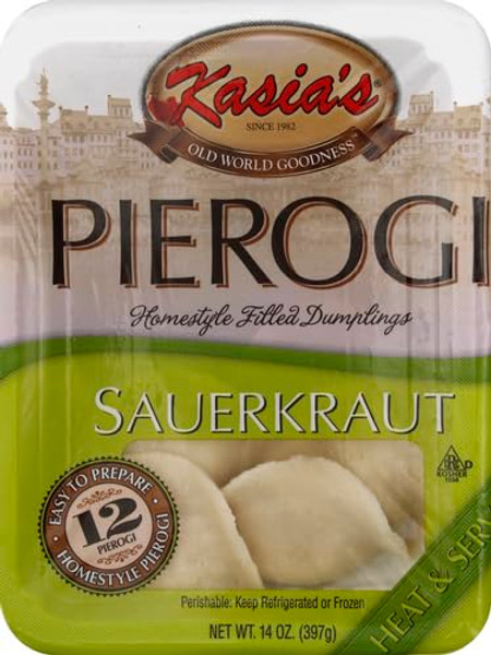 KASIAS Pierogi, Sauerkraut, 14 Ounce (Pack of 6)