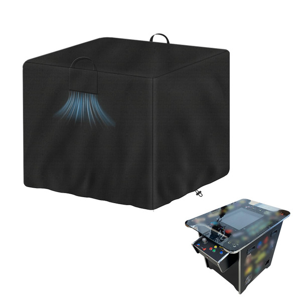 Arcade Table Cover, 600D Oxford Covers Compatible with Arcade1Up Pac-Man Head-to-Head Arcade Machine ,Waterproof & Dust-Proof, Indoor Game Table Accessories,Black,36.6*24.4*28.7inch (Cover only)
