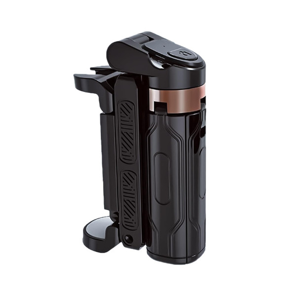 2025 Upgrade Pocketflex Mini Selfie Stick, Extendable Phone Tripod Stand, Portable Flipping 360° Rotating Cell Phone Holder Mini Travel Tripod with Remote-Black