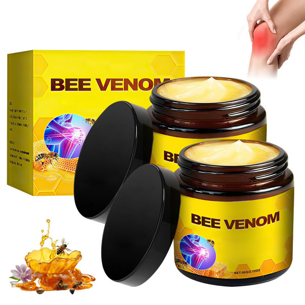 2PCS Bee Venom for Joint Relief Cream for Arthritis Joint Healing Cream Body with Natural Formula for Neck,Waist,Back Hand Feet and Leg