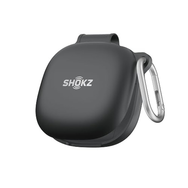 Protective Cover for Shokz OpenFit 2+ Headphones Charging Case (Black) - Water Resistant Case, Durable, Scratch Resistant, Lightweight Plastic Cover-(Headphones or Charging case not Included