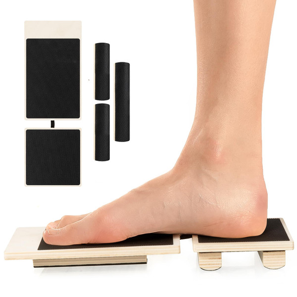 Enmja Ankle Balance Board, Foot Strengthener Exerciser for Sprained, Foot Stability Trainer, Single Leg Foot Stretcher, Posture Corrector, Physical Therapy for Plantar Fasciitis Relief