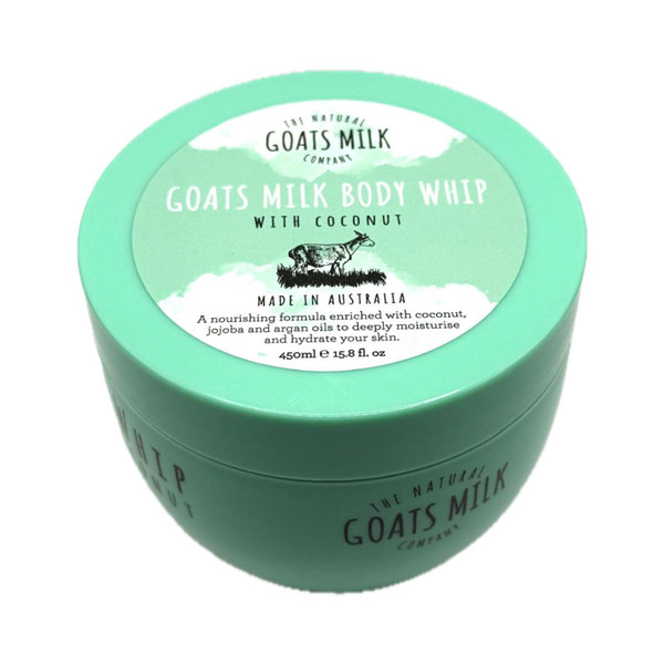 The Natural Goats Milk Company Body Whip with Coconut, Jojoba and Argan Oil, 15.8 fl oz