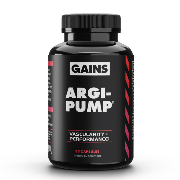Gains in Bulk L Arginine Amino Acids Supplement for Nitric Oxide Support, Supplements for Men with L-Arginine, L Citrulline and L Ornithine, Muscle Pump, Energy and Heart Health Support, 90 Capsules