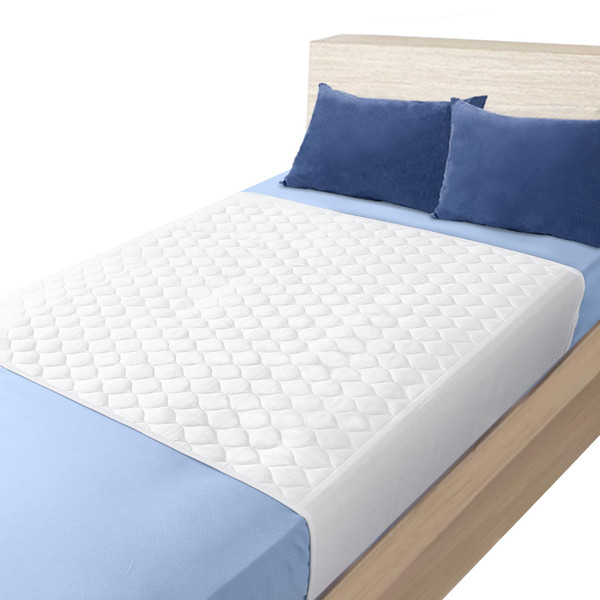 Saddle Style Ultra Soft Quilted Incontinence Bed Pads 34"X52" -2 Pack (with 18'' Flaps), Washable and Reusable