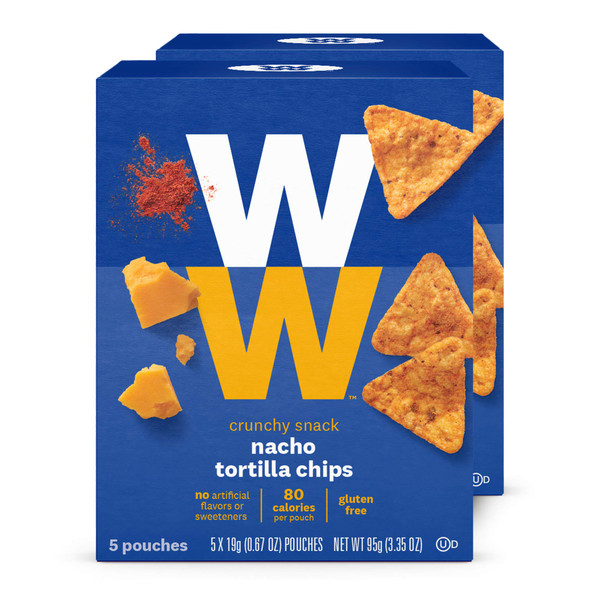 WW Nacho Tortilla Chips - 2 SmartPoints - 2 Boxes (10 Count Total) - Weight Watchers Reimagined