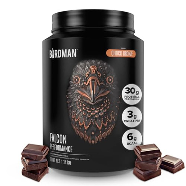 BIRDMAN Falcon Performance Premium Sport Protein Powder Plus Creatine, 31g Protein and 5g Creatine per Serving, No Inflammation, No Acne, Chocolate Flavor | 1.14Kg