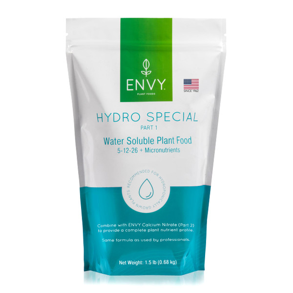 ENVY Hydro Special Plant Fertilizer, 1.5 Pound - for Indoor and Outdoor Plants, Professional Grade, Water Soluble, Made in USA - Part 1