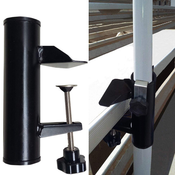 AMMSUN Umbrella Stand Bench Buddy Umbrella Holder Clamp Holder Clip Beach Fishing Umbrella Mount Chair Clamp