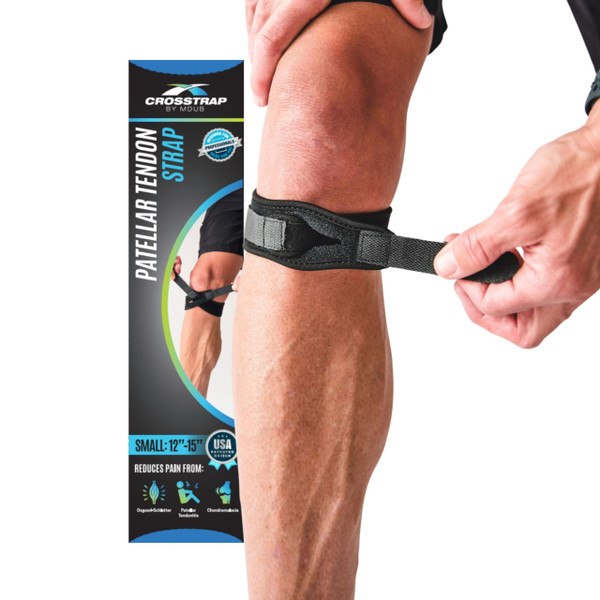 CROSSTRAP Stabilizing Patella Knee Strap | Patella Tendon Brace for Running, Cycling, Hiking, and Sports | Pain Relief and Support, Knee Stabilizer Brace For Exercise CROSSTRAP Stabilizing Patella Knee Strap | Patella Tendon Brace for Running, Cycling, Hiking, and Sports | Pain Relief and Support, Knee Stabilizer Brace For Exercise